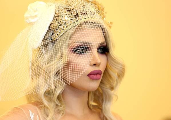 (190803) -- BAGHDAD, Aug. 3, 2019 (Xinhua) -- A model presents a creation by Iraqi designers Ahmed al-Budairi and Inas al-Tamimi during a fashion show in Baghdad, Iraq, on Aug. 3, 2019. (Xinhua Khalil Dawood) IRAQ-BAGHDAD-FASHION SHOW 