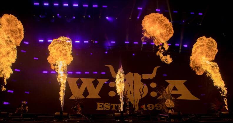 Wacken Wacken 2019, final day, 03 08 2019 last day Wacken 2019 musical highlights and sunny conclusion to the 30th anniversary of the worlds biggest metal festival Im Powerwulf Copyright: Dirk_Jacobsx EP_DJS