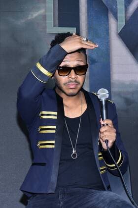 Kalimba Somos Muchos y Venimos Todos album launch MEXICO CITY, MEXICO - AUGUST 5: Singer Kalimba talks during a press conference to promote his latest album Somos Muchos y Venimos Todos at Universal Music Auditorium on August 5, 2019 in Mexico City, Mexico  Copyright: xx EYE4523