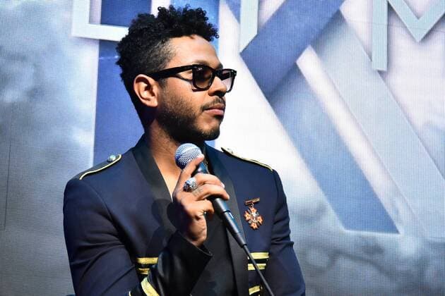 Kalimba Somos Muchos y Venimos Todos album launch MEXICO CITY, MEXICO - AUGUST 5: Singer Kalimba talks during a press conference to promote his latest album Somos Muchos y Venimos Todos at Universal Music Auditorium on August 5, 2019 in Mexico City, Mexico  Copyright: xx EYE4609