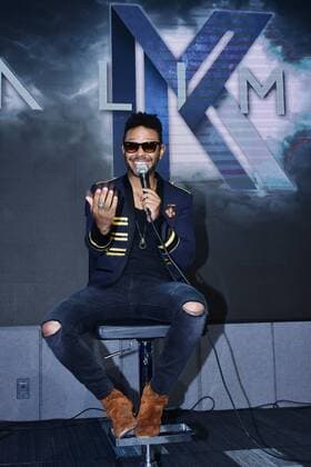 Kalimba Somos Muchos y Venimos Todos album launch MEXICO CITY, MEXICO - AUGUST 5: Singer Kalimba talks during a press conference to promote his latest album Somos Muchos y Venimos Todos at Universal Music Auditorium on August 5, 2019 in Mexico City, Mexico  Copyright: xx EYE4544
