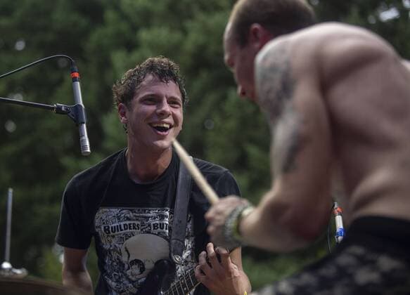 August 2, 2019, Happy Valley, Oregon, U.S: Ryan Neighbors (L) of Help performs at Pickathon Music festival in Happy Valley Oregon August 2, 2019. Happy Valley U.S. - ZUMAb190 20190802_znp_b190_040 Copyright: xNataliexBehringx
