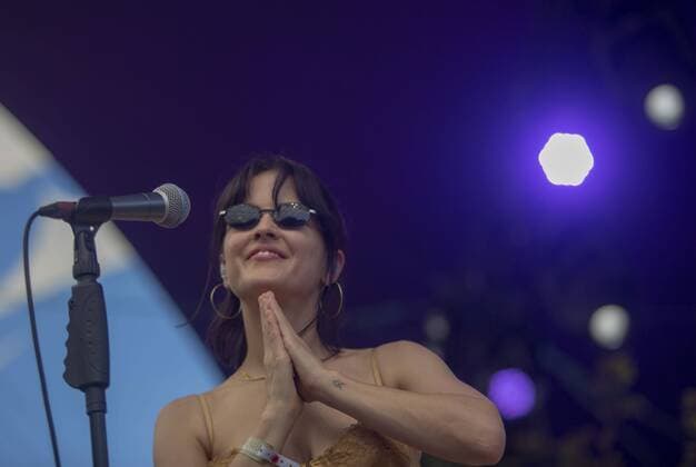 August 3, 2019, Happy Valley, Oregon, U.S: The Marias , Mar™a Zardoya performs at Pickathon Music festival in Happy Valley Oregon August 3, 2019. Happy Valley U.S. - ZUMAb190 20190803_znp_b190_007 Copyright: xNataliexBehringx