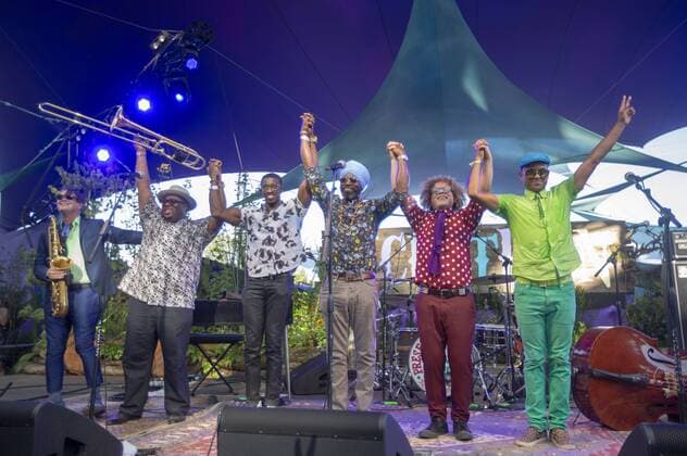 August 3, 2019, Happy Valley, Oregon, U.S: The Preservation Hall Jazz Band from New Orleans, perform at Pickathon Music festival in Happy Valley Oregon August 3, 2019. Happy Valley U.S. - ZUMAb190 20190803_znp_b190_025 Copyright: xNataliexBehringx