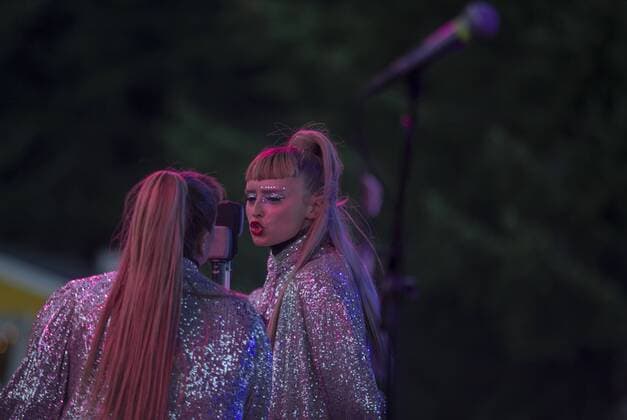 August 3, 2019, Happy Valley, Oregon, U.S: Lucius performs at Pickathon Music festival in Happy Valley Oregon August 3, 2019. Happy Valley U.S. - ZUMAb190 20190803_znp_b190_026 Copyright: xNataliexBehringx