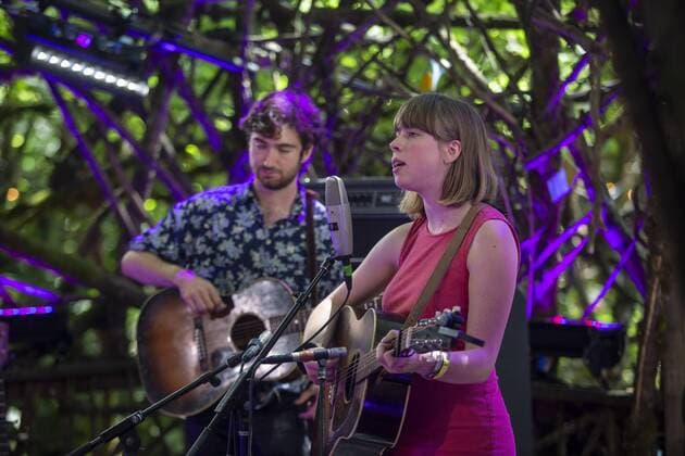 August 4, 2019, Happy Valley, Oregon, U.S: Vivian Leva (R) and Riley Calcagno (L) perform at Pickathon Music festival in Happy Valley Oregon August 3, 2019. Happy Valley U.S. - ZUMAb190 20190804_znp_b190_001 Copyright: xNataliexBehringx