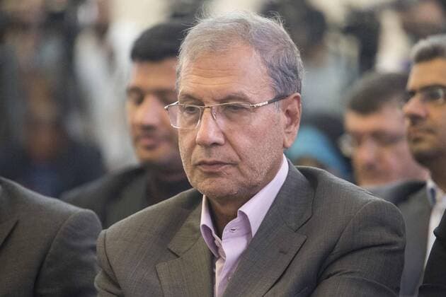 August 5, 2019, Tehran, Tehran, IRAN: Iranian cabinet Spokesman Ali Rabiei seen before Iranian Foreign Minister Mohammad Javad Zarif giving a press conference in the capital Tehran. Tehran IRAN - ZUMAf146 20190805_zip_f146_072 Copyright: xRouzbehxFouladix
