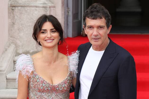 Penelope Cruz and Antonio Banderas attend the UK Premiere and Film4 Summer Screen Opening Gala of Pain And Glory at Somerset House in London. AUGUST 8th 2019  MESx192859
