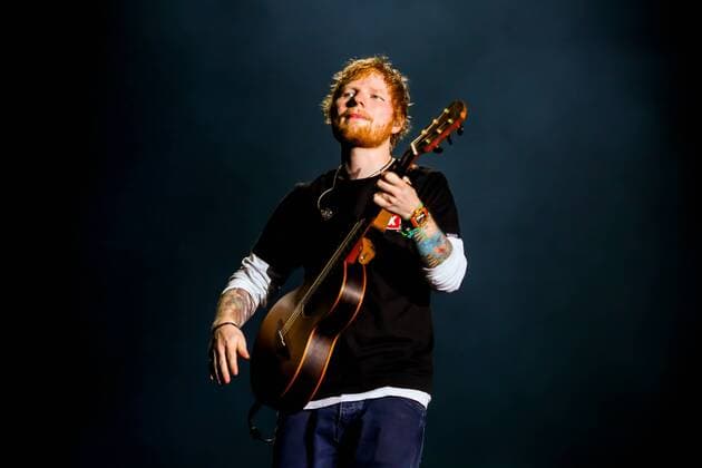 Hungary: Ed Sheeran performs on stage Edward Christopher Sheeran, English singer, songwriter, guitarist, record producer, and actor, performs during the first day of Sziget Festival in Budapest. His concert is the biggest sold out in the whole history of this festival. Budapest Hungary Sziget Festival  LuigixRizzo