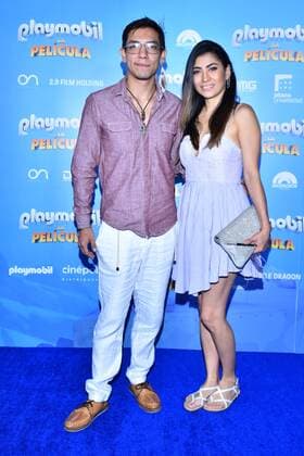 Playmobil film premiere in Mexico MEXICO CITY, MEXICO - AUGUST 10: Said Sandoval and Erandi Rojas poses for photos during the blue carpet of Playmobil film premiere at Cinepolis Plaza Universidad on August 9, 2019 in Mexico City Mexico  Copyright: xCarlosxTischlerx EYE6957