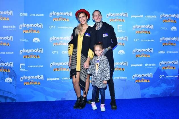 Playmobil film premiere in Mexico MEXICO CITY, MEXICO - AUGUST 10: Rocio Garcia and Pablo Holman poses for photos during the blue carpet of Playmobil film premiere at Cinepolis Plaza Universidad on August 9, 2019 in Mexico City Mexico  Copyright: xCarlosxTischlerx EYE7045