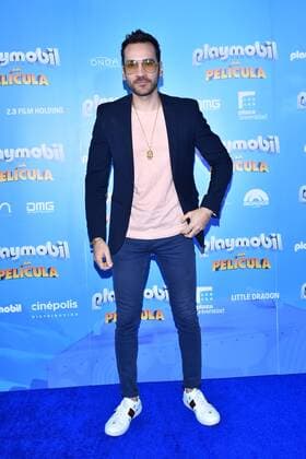 Playmobil film premiere in Mexico MEXICO CITY, MEXICO - AUGUST 10: Jorge Melo poses for photos during the blue carpet of Playmobil film premiere at Cinepolis Plaza Universidad on August 9, 2019 in Mexico City Mexico  Copyright: xCarlosxTischlerx EYE7062