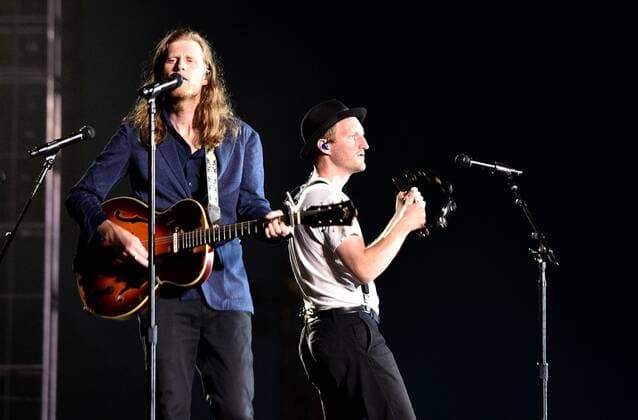 SAN FRANCISCO, CALIFORNIA - AUGUST 09: The Lumineers - Wesley Schultz and Jeremiah Fraites perform during the 2019 Outside Lands music festival at Golden Gate Park on August 09, 2019 in San Francisco, California. Photo: imageSPACE MediaPunch Copyright: ximageSPACEx