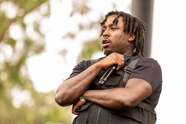 August 10, 2019, San Francisco, California, U.S: Rapper ALLBLACK during Outside Lands Music Festival at Golden Gate Park in San Francisco, California San Francisco U.S. - ZUMAs135 20190810_zap_s135_032 Copyright: xDanielxDeSloverx