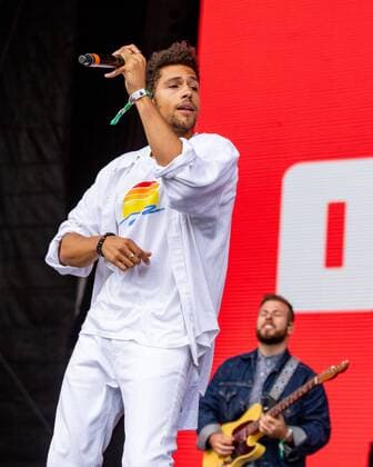 August 10, 2019, San Francisco, California, U.S: Musician NOMBE (NOAH MCBETH) during Outside Lands Music Festival at Golden Gate Park in San Francisco, California San Francisco U.S. - ZUMAs135 20190810_zap_s135_035 Copyright: xDanielxDeSloverx