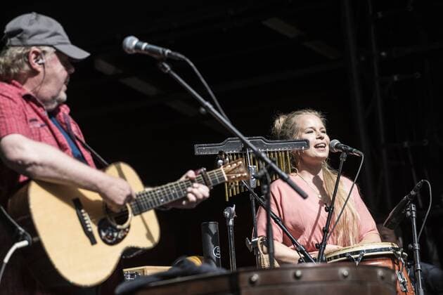 Knud Torben Grabow Christensen or Sebastian plays with bands at the Boegescene at Smukfest Sunday, August 11, 2019, Skanderborg Denmark,  Copyright: HellexArensbak HellexArensbakx cop200 spdk20190811-171108-L