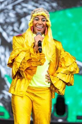 August 10, 2019, San Francisco, California, U.S: SANTIGOLD (SANTI WHITE) during Outside Lands Music Festival at Golden Gate Park in San Francisco, California San Francisco U.S. - ZUMAs135 20190810_zap_s135_099 Copyright: xDanielxDeSloverx