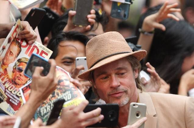 US actor Brad Pitt arrives to the red carpet of the film Once upon a time in Hollywood , by director Quentin Tarantino, in Mexico City, Mexico, 12 August 2019. One Upon a Time in Hollywood red carpet !ACHTUNG: NUR REDAKTIONELLE NUTZUNG!  Copyright: xMarioxGuzmánx AME6606 20190813-637012636699058845