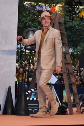 Once Upon a Time in Hollywood film premiere in Mexico MEXICO CITY, MEXICO - AUGUST 12: American Actor Brad Pitt arriving at Once Upon a Time in Hollywood film premiere at Toreo Parque Central on August 12, 2019 in Mexico City Mexico  Copyright: xCarlosxTischlerx EYE7667