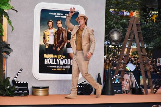Once Upon a Time in Hollywood film premiere in Mexico MEXICO CITY, MEXICO - AUGUST 12: American Actor Brad Pitt arriving at Once Upon a Time in Hollywood film premiere at Toreo Parque Central on August 12, 2019 in Mexico City Mexico  Copyright: xCarlosxTischlerx EYE7672