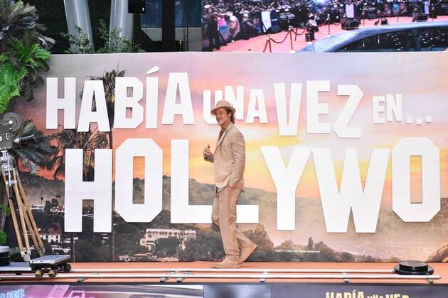 Once Upon a Time in Hollywood film premiere in Mexico MEXICO CITY, MEXICO - AUGUST 12: American Actor Brad Pitt poses for photos during the Once Upon a Time in Hollywood film premiere at Toreo Parque Central on August 12, 2019 in Mexico City Mexico  Copyright: xCarlosxTischlerx EYE7878