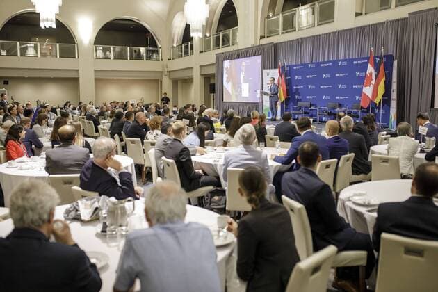 Federal Foreign Minister Heiko Maas, SPD, speaks at an event entitled Canada Germany and Joint Commitment to Multilateralism 14 08 2019 Toronto Canada Copyright: xThomasxImo photothek.netx