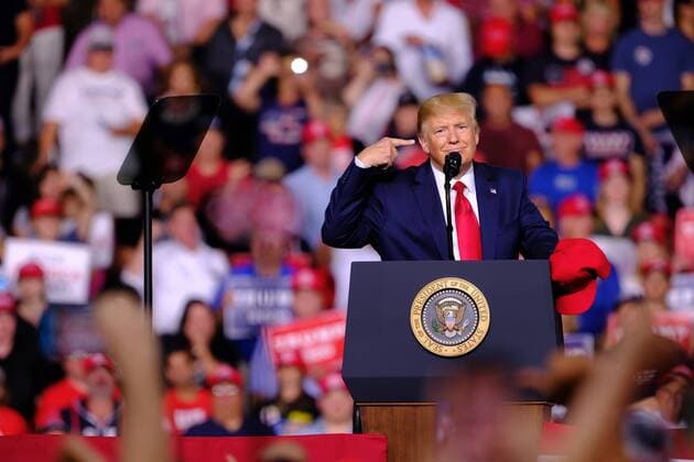 News Themen der Woche KW33 News Bilder des Tages August 15, 2019, Manchester, New Hampshire, U.S: President DONALD J. TRUMP campaigns in Manchester, New Hampshire. Manchester U.S. - ZUMAe125 20190815_znp_e125_015 Copyright: xPrestonxEhrlerx