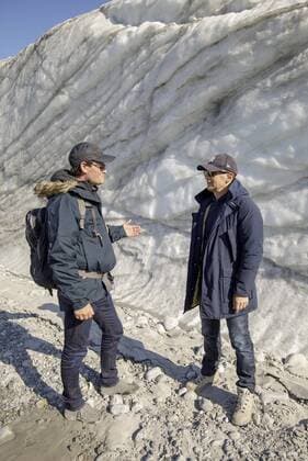 Federal Foreign Minister Heiko Maas, SPD, visits Sirmilik National Park in Pond Inlet Canada Here with Prof Dr Markus Rex, Head of the Physics and Atmosphere Section, Alfred Wegener Institute, Helmholz Centre for Polar and Marine Research 15 08 2019 Pond Inlet Canada Copyright: xThomasxImo photothek.netx