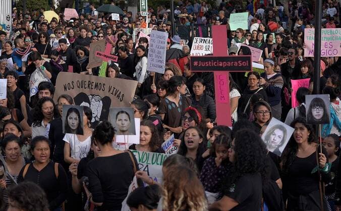 Women take part in a protest against sexual abuse by members of the police, in Chiapas, Mexico, 16 August 2019. Hundreds of people took the streets nationwide to protest against instances of police abuse against women. Protest against sexual violence in Mexico !ACHTUNG: NUR REDAKTIONELLE NUTZUNG!  Copyright: xCARLOSxLOPEZx AME7711 20190817-637016276376789698