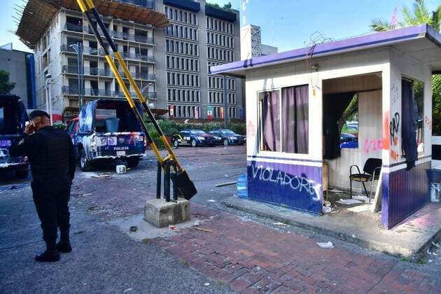 August 17, 2019 EUM20190817SOC05 JPG MEXICO CITY VandalismVandalism Protest August 17, 2019 Aspects of vandalism recorded during the protest of women against gender violence that took place on Friday August 16 Photo Agency EL UNIVERSALHugo GarciaEELG  - ZUMAu78_ 41722948st Copyright: xElxUniversalx