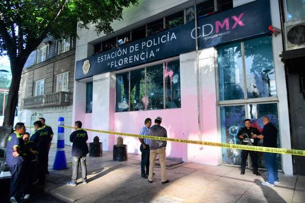 August 17, 2019 EUM20190817SOC07 JPG MEXICO CITY VandalismVandalism Protest August 17, 2019 Aspects of vandalism recorded during the protest of women against gender violence that took place on Friday August 16 Photo Agency EL UNIVERSALHugo GarciaEELG  - ZUMAu78_ 41722949st Copyright: xElxUniversalx