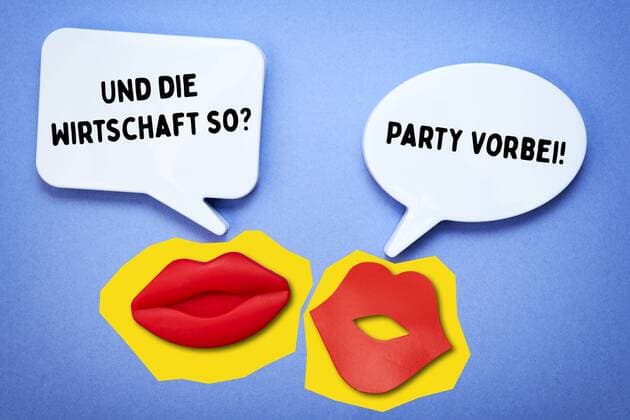 PHOTOMONTAGE, mouths with speech bubbles, topic ** NUR FUER REDAKTIONELLE ZWECKE ** EDITORIAL USE ONLY **
