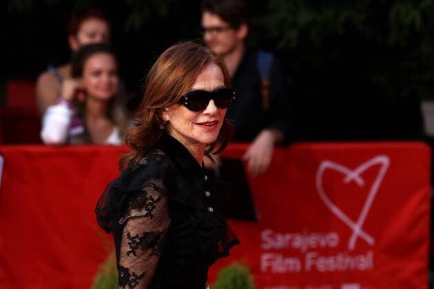 (190818) -- SARAJEVO, Aug. 18, 2019 (Xinhua) -- French actress Isabelle Huppert attends the Sarajevo Film Festival in Sarajevo, Bosnia and Herzegovina, on Aug. 18, 2019. Isabelle Huppert has received on Sunday the Honorary Heart of Sarajevo, the highest award at the 25th Sarajevo Film Festival (SFF), for her exceptional contribution to the art of film. (Photo by Nedim Grabovica Xinhua) BOSNIA AND HERZEGOVINA-SARAJEVO-FILM FESTIVAL-FRENCH ACTRESS-TOP AWARD 