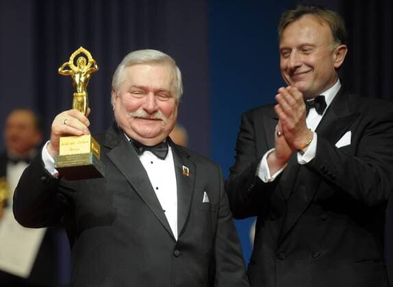 10.01.2009 Warsaw, Poland. Pictured: Lech Walesa (President of Poland between 1990 and 1995, Nobel Prize in 1983)  bew16720A4