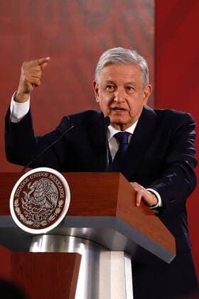 August 19, 2019 EUM20190819NAC01 JPG MEXICO CITY PresidencyPresidency AMLO President Andres Manuel Lopez Obrador during the National Palace morning conference on Monday 19 August 2019 Photo Agency EL UNIVERSALBerenice FregosoEELG  - ZUMAu78_ 20190819_zaf_u78_001 Copyright: xElxUniversalx