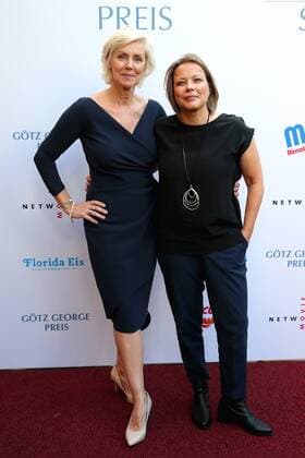 Presentation of the GOETZ GEORGE PRIZE 2019 Marika and Tanja George on the Red Carpet for the presentation of the GOETZ GEORGE PRIZE on 19 August 2018 in the Astor Film Lounge The endowed prize shall commemorate this lifes work of Goetz George Berlin Charlottenburg Berlin Germany