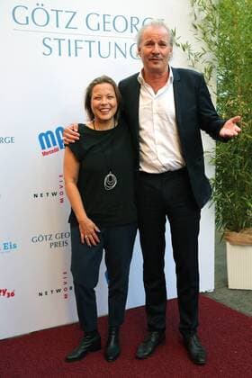 GOETZ GEORGE PRIZE 2019 Leander Haussmann and Tanja George on the Red Carpet for the GOETZ GEORGE PRIZE on 19 August 2018 in the Astor Film Lounge The endowed prize is intended to commemorate the lifes work of Goetz George Berlin Charlottenburg Berlin Germany