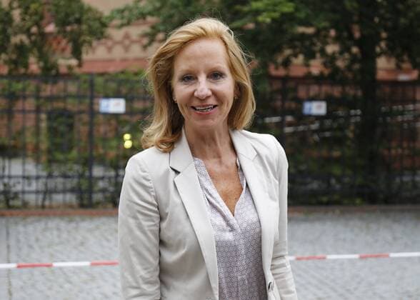 Patricia Schlesinger, Director of the RBB, Germany, Potsdam, Hans Otto Theater, On the occasion of the election to the state parliament of Brandenburg rbb Live broadcast with audience Brandenburg Election Your election arena 20 08 2019