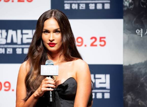 Megan Fox, August 21, 2019 : Hollywood star Megan Fox attends a showcase for her new movie Battle of Jangsari at a theater in Seoul, South Korea. The Korean movie tells the story of a group of 772 South Korean student soldiers who fought against North Korea during the 1950-53 Korean War. It will hit local Korean screens on September 25.  (110210733)