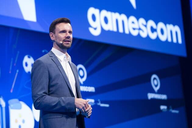 Felix FALK, Head of the Game Industry Association, opening of the Gamescom trade fair in Cologne on 20 08 2019,