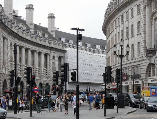 26 05 2019, London Picadilly Circus, rear with scaffolding 26 05 2019, London 26 05 2019, London
