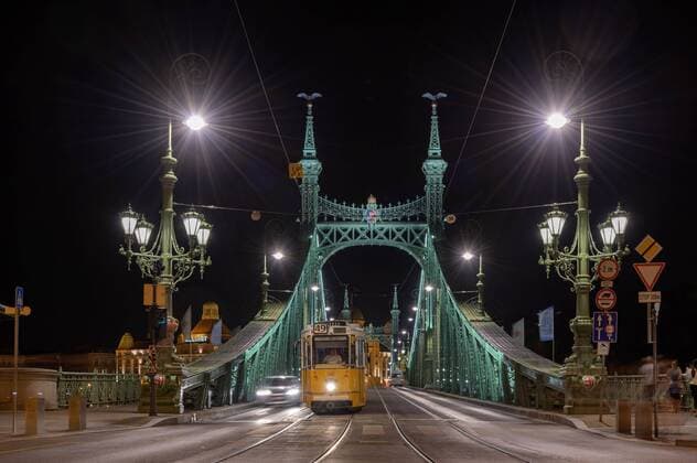 The Freedom Bridge Szabadsag hid over the Danube Budapest, 24 08 2019 Foto:xD.xAnoraganingrumx xFuturexImage