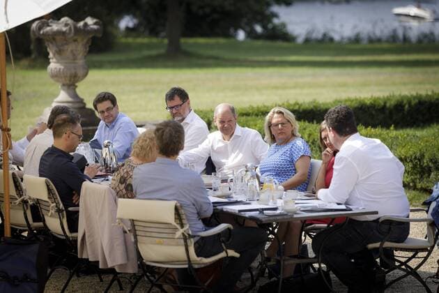 Closed meeting of the SPD Federal Ministers under the chairmanship of Federal Finance Minister Olaf Scholz at Villa Borsig in Berlin 25 08 2019, Berlin Germany Copyright: xThomasxKoehler photothek.netx