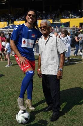 Kicking with Heart 2019 25 08 2019, Hamburg, Kicking with Heart 2019, in the picture Jorge Gonzalez with his father nordphotoxWitke nph00002