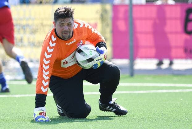 Kicking with Heart 2019 25 08 2019, Hamburg, Kicking with Heart 2019, in picture Tim Maelzer as goalkeeper in goal nordphotoxWitke nph00002