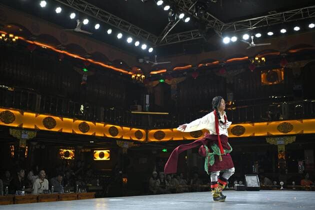 (190825) -- LHASA, Aug. 25, 2019 -- A Tibetan candidate is seen in an audition of the Chinese Tibetan Model Competition for Tibet area held in Lhasa, southwest China s Tibet Autonomous Region, Aug. 25, 2019. An audition of the third Chinese Tibetan Model Competition was held Sunday in Tibet, in which candidates staged a combination of Tibetan traditional costumes and modern fashion. Those who are selected will take part in the final of the competition in southwestern Chinese city of Chengdu on Oct. 22. ) CHINA-TIBET-TIBETAN MODEL COMPETITION-AUDITION (CN) LixXin 