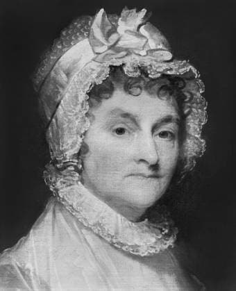Abigail Smith Adams (1744-1818), Wife of U.S. President John Adams, Head and Shoulders Portrait by Gilbert Stuart  Copyright: xCircaxImagesx ghi-circa05761