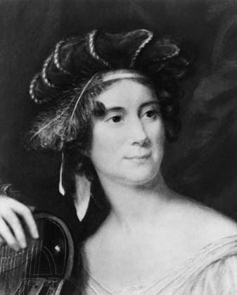 Louisa Catherine Johnson Adams (1775-1852), Wife of U.S President John Quincy Adams, Head and Shoulders Portrait from Original Painting by Charles Bird King, 1825  Copyright: xCircaxImagesx ghi-circa06066