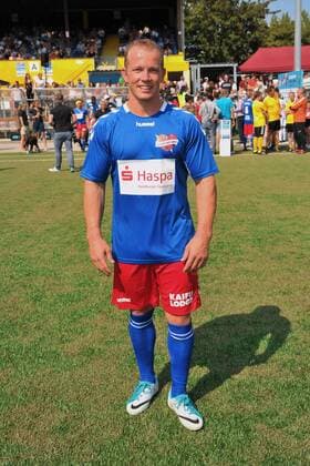 Fabian Hambüchen Benefit Football match KICKEN WITH HEART, the duel between celebrities and doctors for a good cause in the stadium Hoheluft SC Victoria Hamburg Hamburg, 25 08 2019 Please caption IMAGO Michael Wigglesworth
