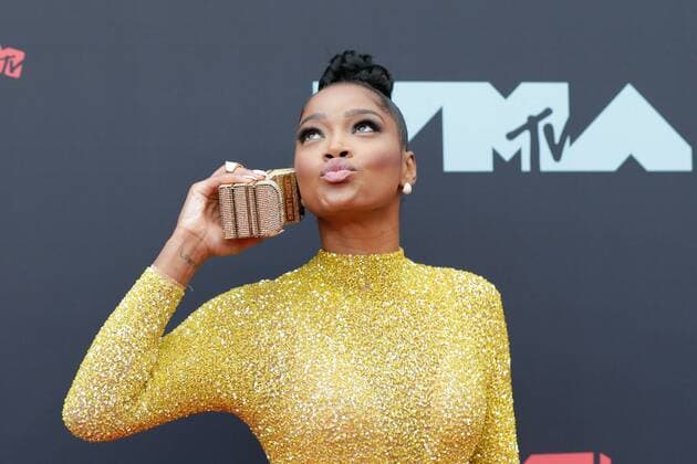 Keke Palmer arrives on the red carpet at the 36th annual MTV Video Music Awards at the Prudential Center in Newark, NJ on Monday, August 26, 2019.  NJP20190826428r JOHNxANGELILLO